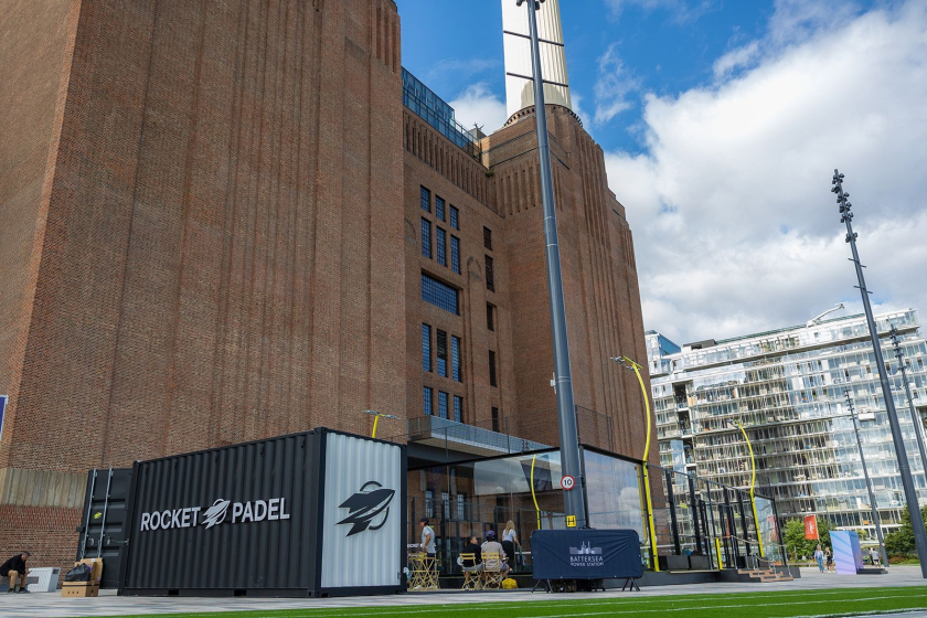 Rocket Padel - a pop up in Battersea Power Station