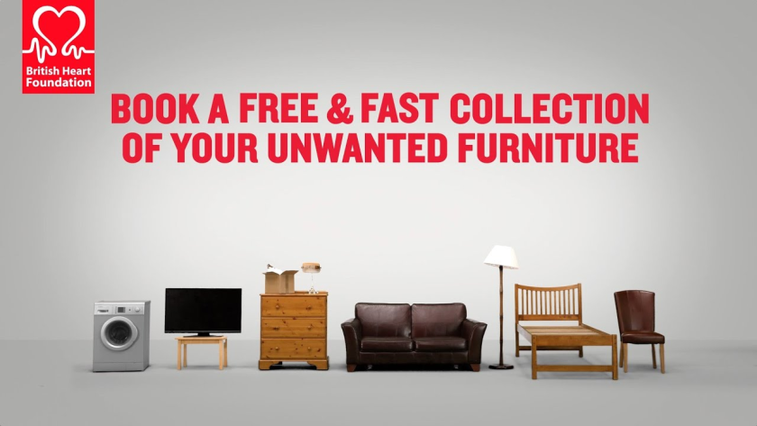 British Heart Foundation - free furniture collection