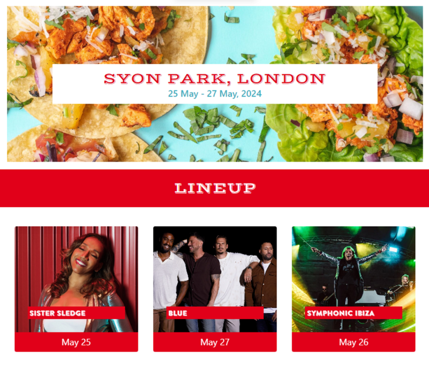Foodies Festival Syon Park 25th-27th May - 25% discount for residents!