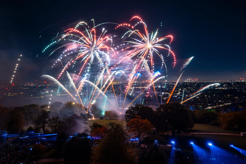 Fireworks at Ally Pally