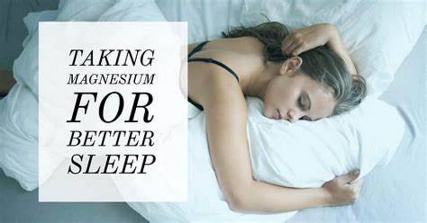 The benefits of taking a magnesium supplement before you go to bed...